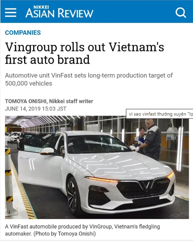 Vì sao VinFast thường xuyên “lọt mắt xanh” truyền thông quốc tế?