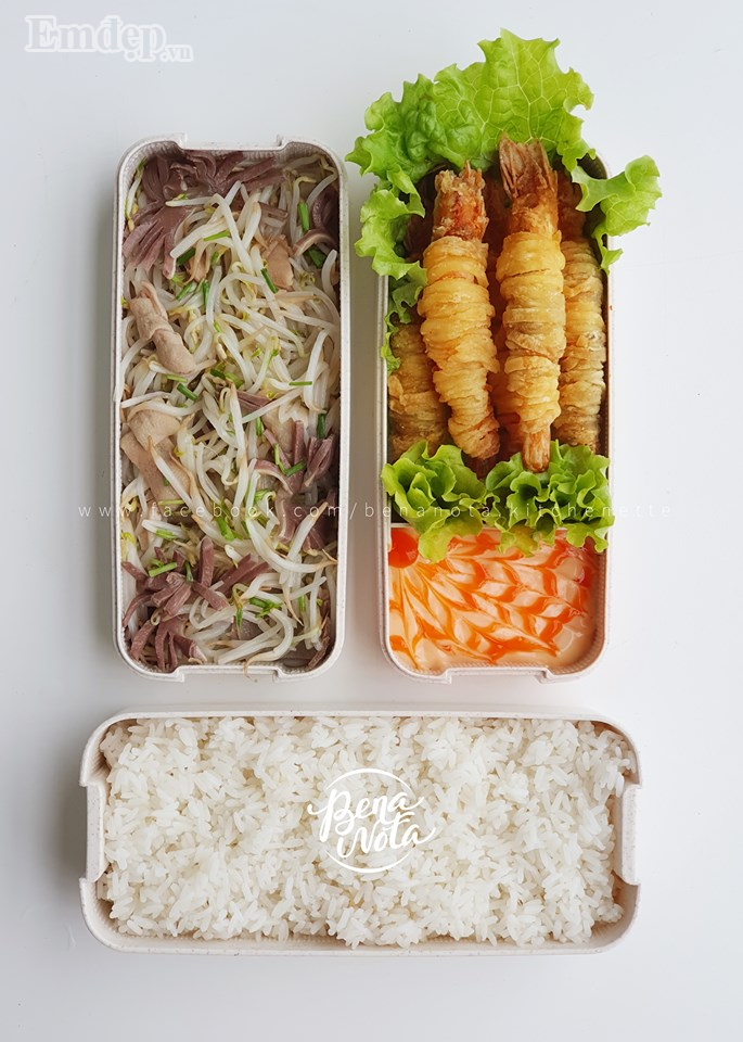 Hấp dẫn những hộp cơm trưa “vợ người ta” nấu cho chồng mang đi làm