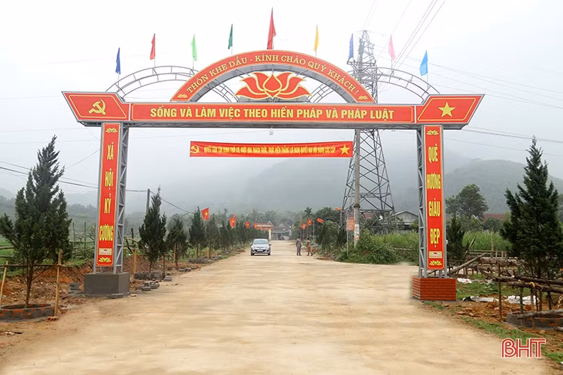 Xã biên giới đầu tiên trong cả nước ở Hà Tĩnh hướng đích nông thôn mới kiểu mẫu