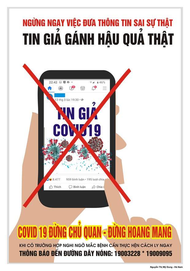 Họa sỹ Việt hào hứng vẽ tranh cổ động phòng, chống dịch Covid-19