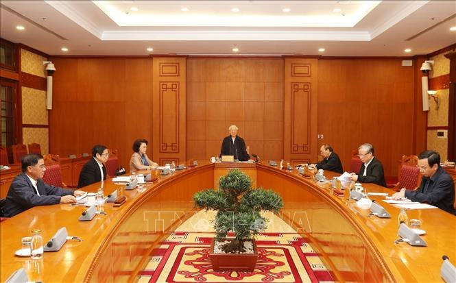 Tổng Bí thư, Chủ tịch nước chủ trì họp Tiểu ban Nhân sự Đại hội XIII của Đảng ảnh 2 Tổng Bí thư, Chủ tịch nước chủ trì họp Tiểu ban Nhân sự Đại hội XIII của Đảng