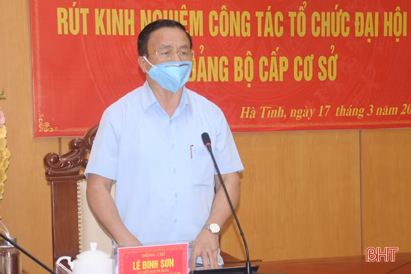 Hà Tĩnh khuyến khích bầu bí thư cấp ủy tại đại hội Đảng ở những nơi đủ điều kiện