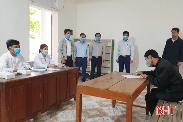 130 người dân Kỳ Hà trở về từ các tỉnh, thành chủ động khai báo y tế