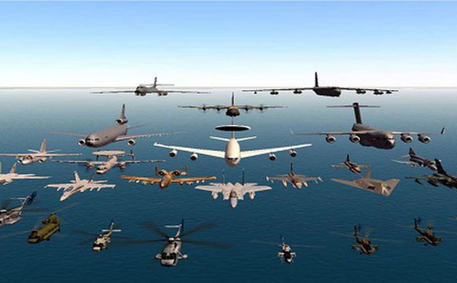 Lực lượng máy bay ném bom Mỹ ở đâu so với Nga