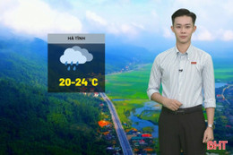 Dự báo thời tiết Hà Tĩnh ngày 27/10: Mưa rào và giông vài nơi