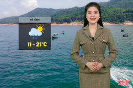 Dự báo thời tiết Hà Tĩnh ngày 9/1: Ngày nắng, trời rét