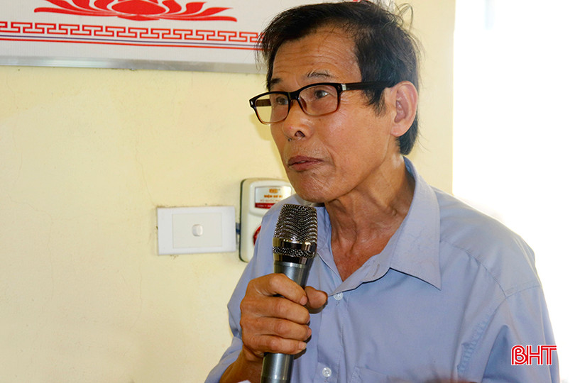 Cử tri Lê Xuân Diệu (thôn 4, xã Sơn Trà) phản ánh nội dung liên quan đến lĩnh vực nông nghiệp. IMG_7329.jpg
