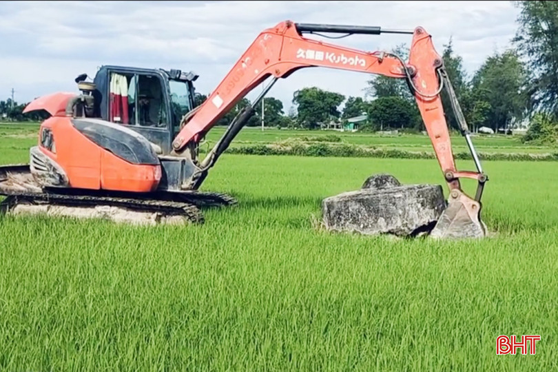 Di dời khu mộ trên các cánh đồng ở Phù Lưu. cất bốc mồ mả trên các cánh đồng về nghĩa trang.jpg