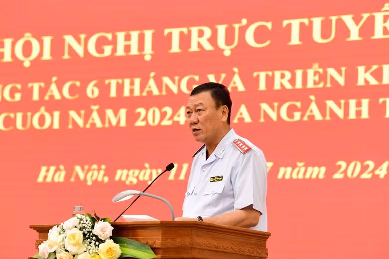 Tổng Thanh tra Chính phủ chỉ đạo triển khai các nhiệm vụ trọng tâm 6 tháng cuối năm 2024 của ngành thanh tra. Ảnh: Minh Nguyệt (theo thanhtravietnam.vn)