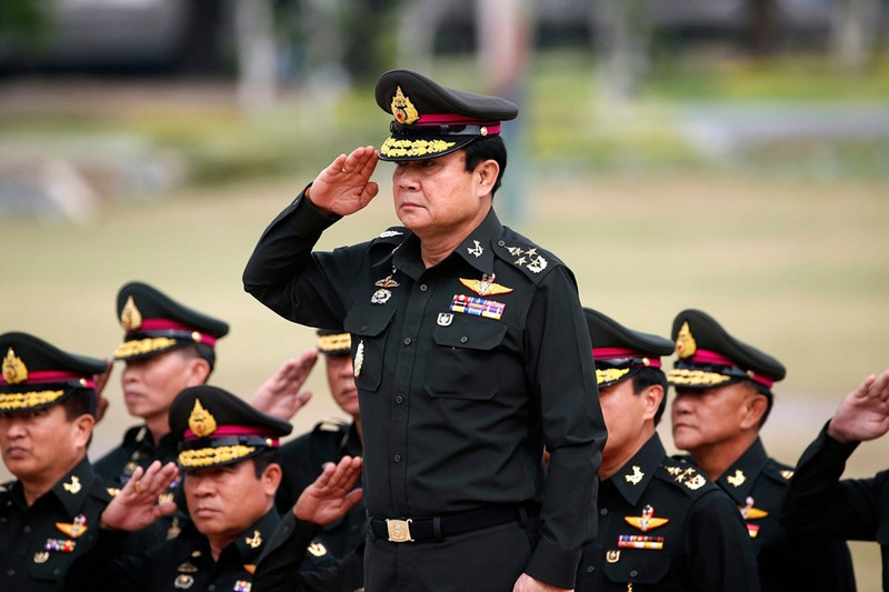 Chính quyền quân sự nắm quyền tại Thái Lan từ sau cuộc đảo chính năm 2014. Ảnh: AFP. chinh truong thai lan khong co cho cho nguoi tre