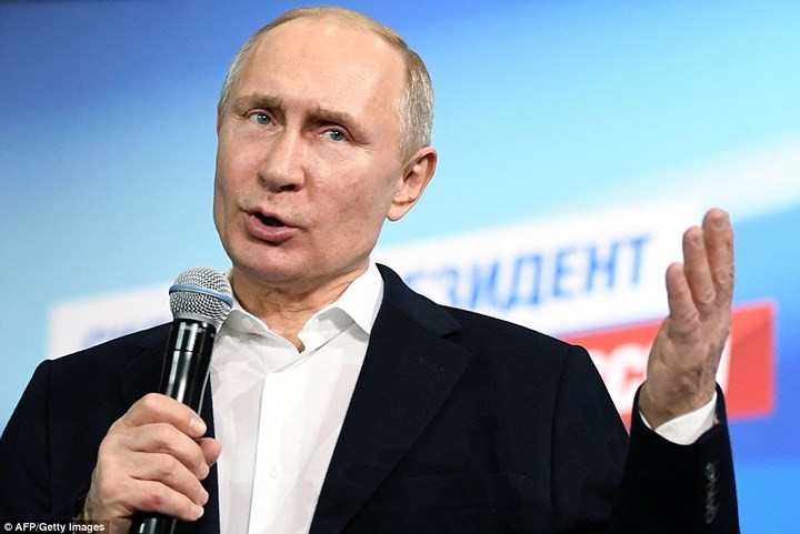 hinh anh dau tien cua ong putin sau khi chien thang bau cu tong thong
