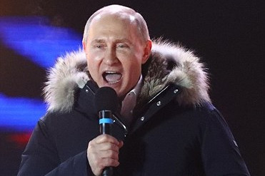 hinh anh dau tien cua ong putin sau khi chien thang bau cu tong thong