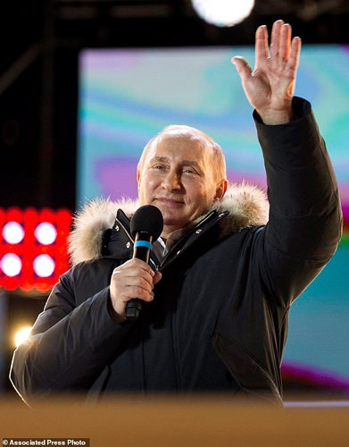 hinh anh dau tien cua ong putin sau khi chien thang bau cu tong thong