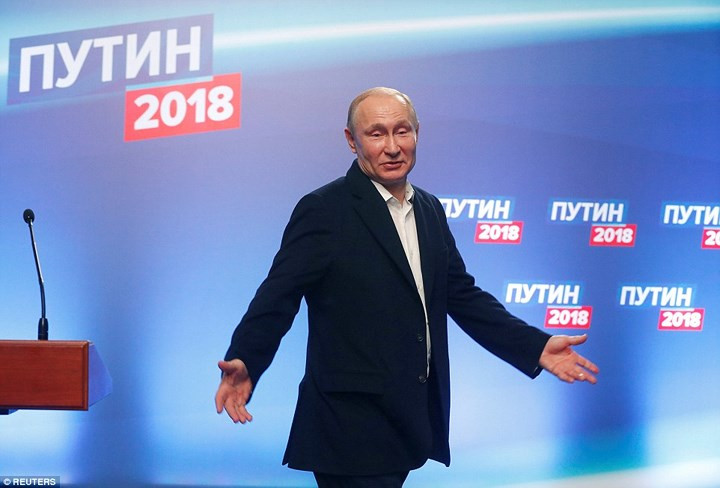 hinh anh dau tien cua ong putin sau khi chien thang bau cu tong thong