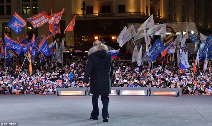 hinh anh dau tien cua ong putin sau khi chien thang bau cu tong thong