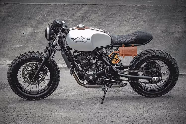 dan choi dap honda rebel 300 moi thanh cafe racer