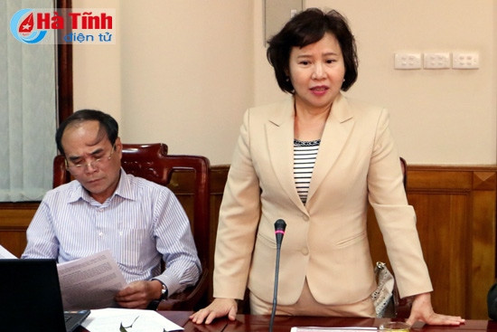 Thứ trưởng Bộ Công thương Hồ Thị Kim Thoa đánh giá cao sự triển khai quyết liệt, cụ thể và đồng bộ của Hà Tĩnh. Thứ trưởng Bộ Công thương Hồ Thị Kim Thoa đánh giá cao sự triển khai quyết liệt, cụ thể và đồng bộ của Hà Tĩnh.