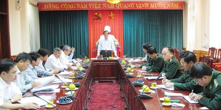 Bí thư Tỉnh ủy Nguyễn Thanh Bình kết luận buổi làm việc