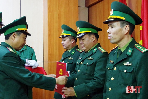 32 cán bộ BĐBP Hà Tĩnh được điều động, bổ nhiệm chức vụ mới 