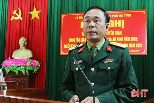 Thành phố Hà Tĩnh quyết tâm hoàn thành nhiệm vụ tuyển quân 2020