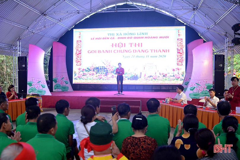 Gói 1.200 bánh chưng dâng lên Lễ hội đền Cả - Dinh đô quan Hoàng Mười