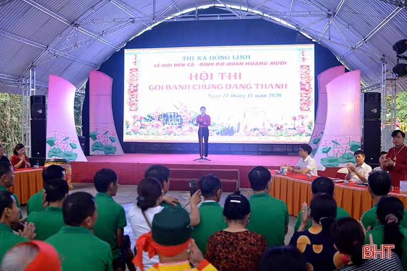 Gói 1.200 bánh chưng dâng lên Lễ hội đền Cả - Dinh đô quan Hoàng Mười