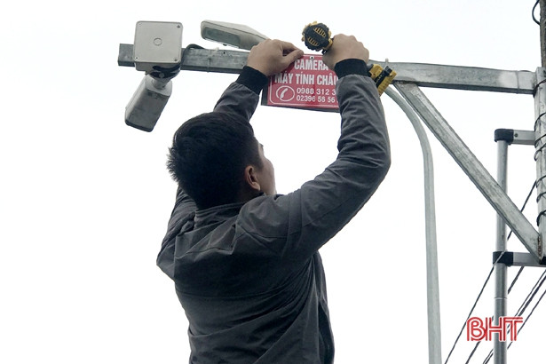 Xã đầu tiên của huyện Kỳ Anh lắp camera giám sát an ninh