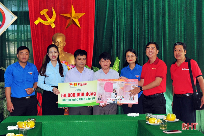 Nhiều tổ chức, doanh nghiệp tiếp tục hướng về Hà Tĩnh sau lũ