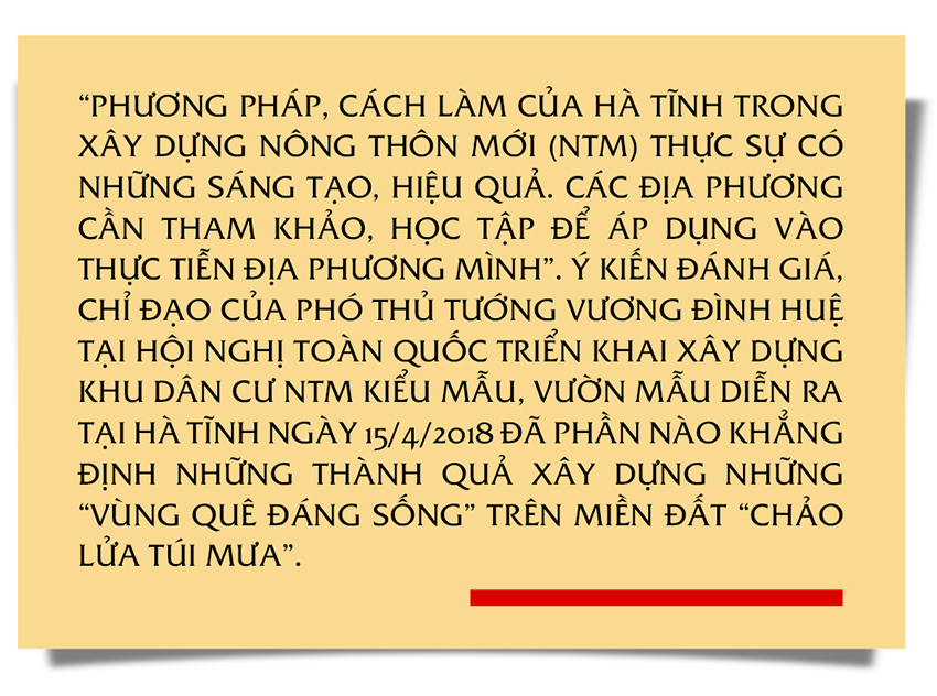 Nông thôn mới Hà Tĩnh – mới từ ý Đảng, lòng dân (Bài 5): Sáng tạo không ngừng, bài học thành công của Hà Tĩnh