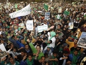 Biểu tình tại thủ đô Tripoli, Libya. Nguồn: AFP/TTXVN Biểu tình tại thủ đô Tripoli, Libya. Nguồn: AFP/TTXVN