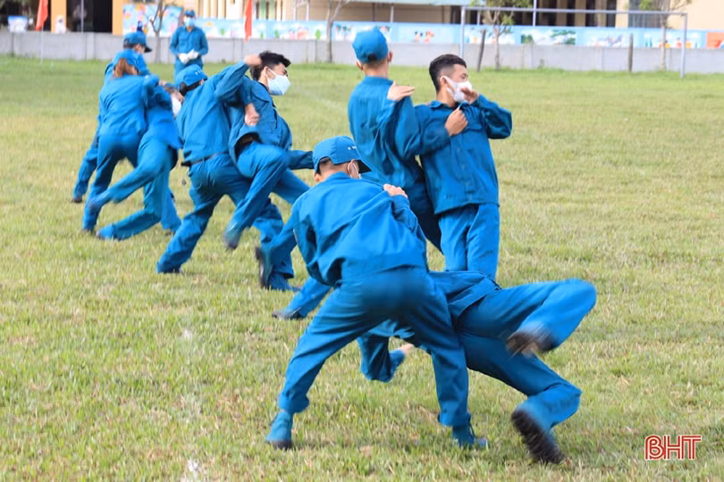 Hấp dẫn màn diễn tập bắt đối tượng bạo loạn của “chiến sỹ sao vuông” ở Nghi Xuân