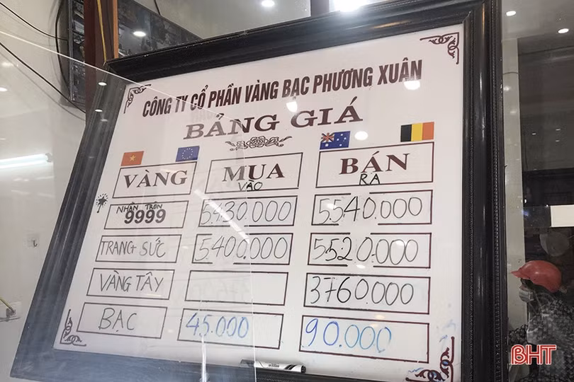 Thị trường vàng tại Hà Tĩnh sôi động trở lại