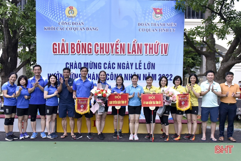 Văn phòng Tỉnh ủy, Đảng ủy Khối các cơ quan và doanh nghiệp tỉnh nhất Giải Bóng chuyền toàn khối năm 2022