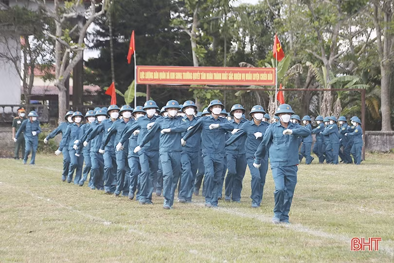 Dân quân cơ động Khánh Vĩnh Yên nhất Hội thao Trung đội Dân quân cơ động cụm 1 Can Lộc