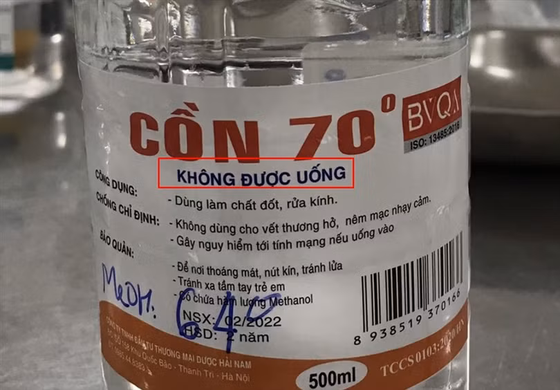 Bộ Y tế: Sử dụng sản phẩm chứa Methanol để sát khuẩn gây nguy hiểm sức khỏe người dùng