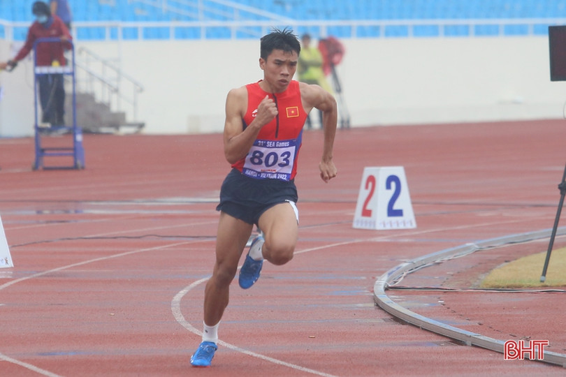 Lê Ngọc Phúc - VĐV Hà Tĩnh vào chung kết điền kinh 400m nam