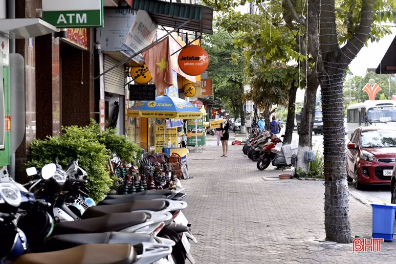 Phố thị Hồng Lĩnh thông thoáng, sạch đẹp