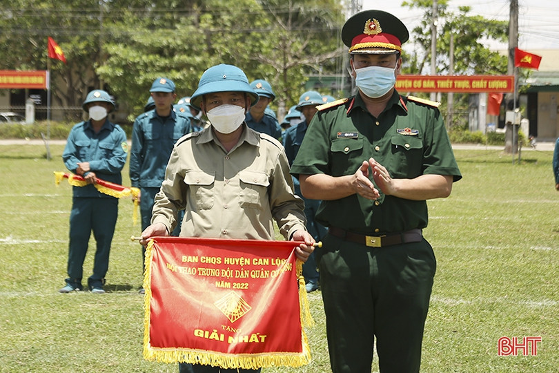 Dân quân cơ động Khánh Vĩnh Yên nhất Hội thao Trung đội Dân quân cơ động cụm 1 Can Lộc