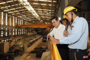Lãnh đạo Hà Tĩnh kiểm tra tiến độ một số dự án tại KKT Vũng Áng