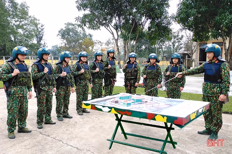 LLVT Hà Tĩnh luyện tập sẵn sàng chiến đấu trong dịp tết Nguyên đán