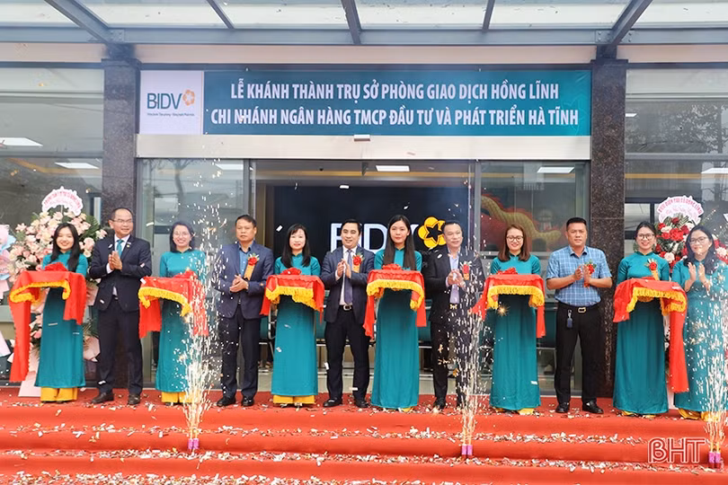 Khánh thành trụ sở Phòng giao dịch BIDV Hồng Lĩnh