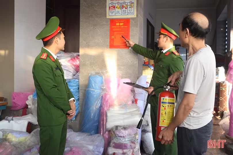 Ngăn lửa nơi “thủ phủ” chăn, ga, gối, đệm ở Hà Tĩnh