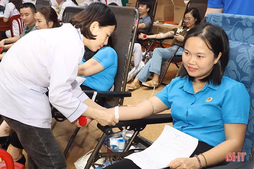 Cẩm Xuyên đạt 75,35% chỉ tiêu đơn vị máu được giao năm 2024