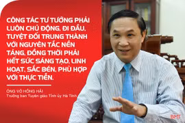 Bài học kinh nghiệm về công tác tư tưởng của Đảng bộ Hà Tĩnh qua hành trình lịch sử 90 năm