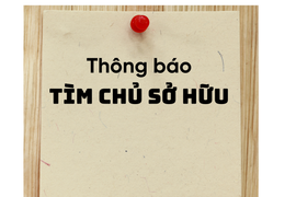 Thông báo tìm chủ sở hữu tang vật vi phạm hành chính (lần 2)