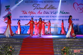 Đặc sắc đêm trình diễn “Tôi yêu áo dài Việt Nam” ở Nghi Xuân