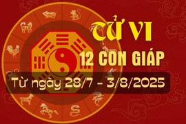 Tử vi tuần mới từ ngày 28/7 đến 3/8/2025 của 12 con giáp.