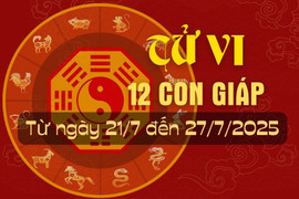 Tử vi tuần mới từ ngày 21/7 đến 27/7/2025 của 12 con giáp.