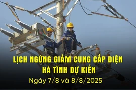 Lịch cắt điện Hà Tĩnh dự kiến ngày hôm nay 7/8 và 8/8/2025.