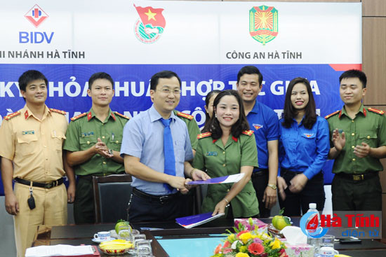 tuoi tre bidv va cong an ha tinh hop tac vi cong dong